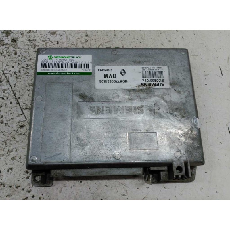 Recambio de centralita motor uce para renault 21 berlina (b/l48) 2.0 referencia OEM IAM 7700731803 S100805101K 