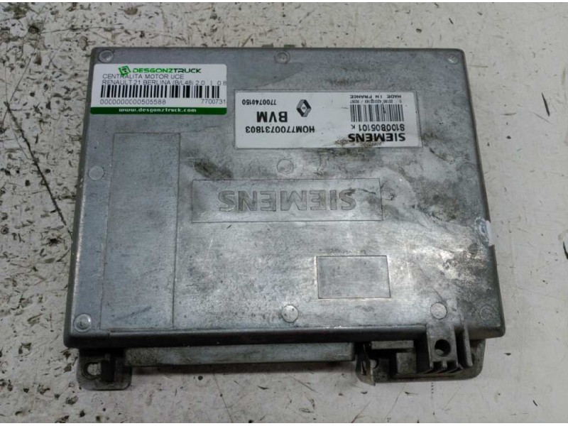 Recambio de centralita motor uce para renault 21 berlina (b/l48) 2.0 referencia OEM IAM 7700731803 S100805101K 