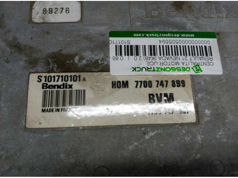 Recambio de centralita motor uce para renault 21 nevada (k48) 2.0 referencia OEM IAM S101710101 7700747899 