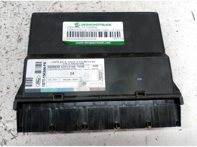 Recambio de centralita cierre para ford focus turnier (cak) 1.6 16v cat referencia OEM IAM 1S7T15K600FB  