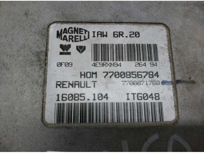 Recambio de centralita motor uce para renault twingo (co6) 1.3 cat referencia OEM IAM 7700856784 IAW6R20 