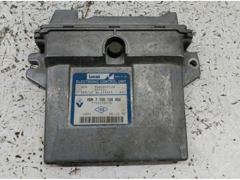Recambio de centralita motor uce para renault kangoo (f/kc0) alize referencia OEM IAM 7700104956 7700108570 R04080012G