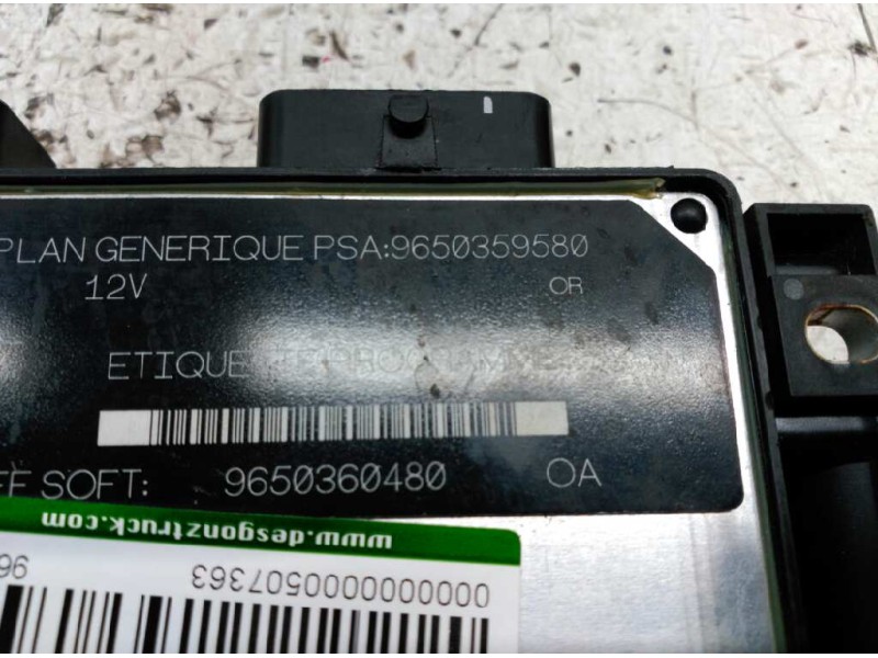 Recambio de centralita motor uce para peugeot partner (s2) combi pro referencia OEM IAM 9650360480 9650359580 
