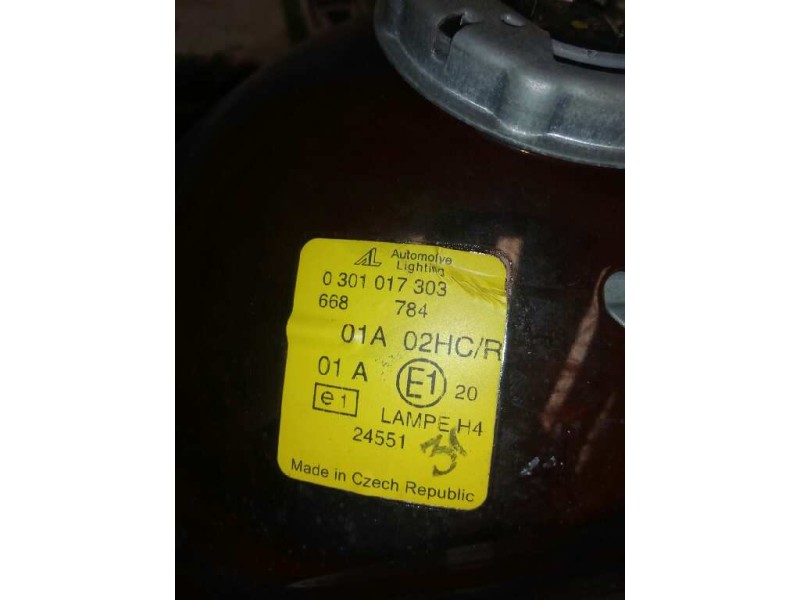 Recambio de faro derecho para man autobus castrosua cs-40 referencia OEM IAM 0301017303  