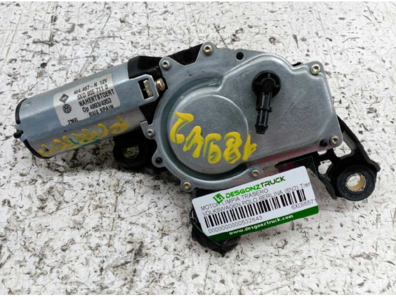 Recambio de motor limpia trasero para volkswagen polo berlina (6n2) trendline referencia OEM IAM 6X0955711D 404667N 