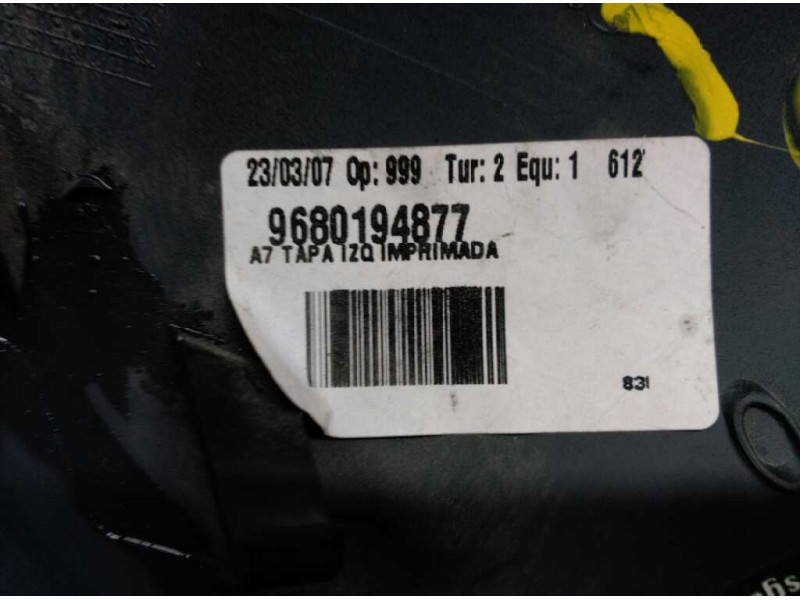 Recambio de tapa retrovisor izquierda para peugeot 206 sw xs referencia OEM IAM 9680194877  