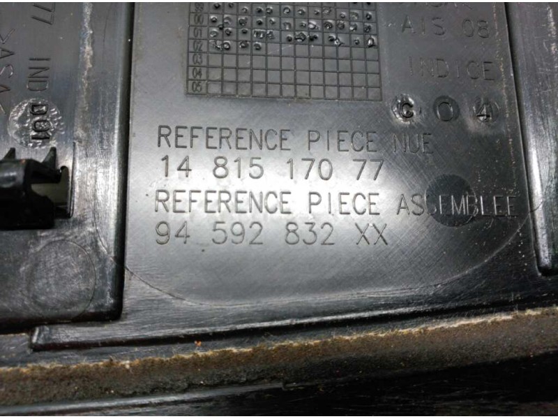 Recambio de torpedo para peugeot expert kasten komfort confort acristalato referencia OEM IAM   