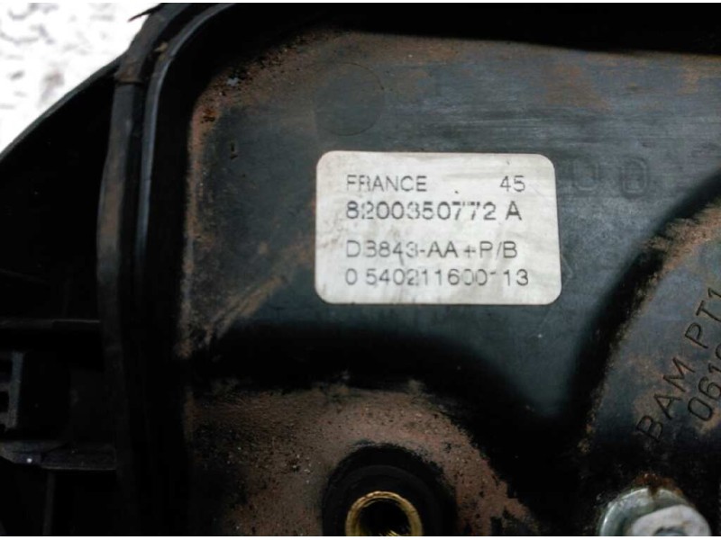 Recambio de airbag delantero izquierdo para renault kangoo (f/kc0) alize referencia OEM IAM 8200350772  