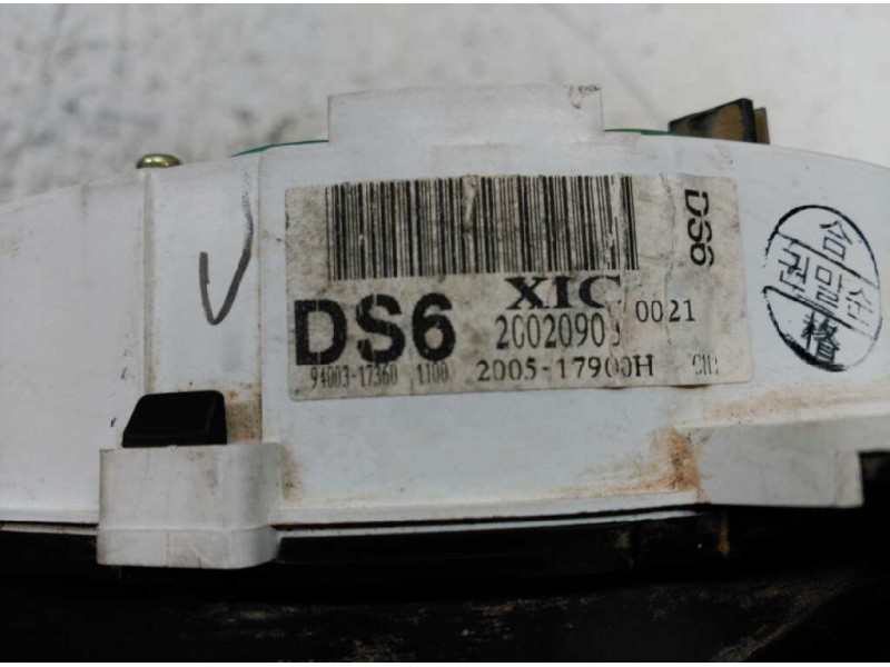 Recambio de cuadro instrumentos para hyundai matrix (fc) 1.5 crdi gls referencia OEM IAM 9400317360 200517900H 