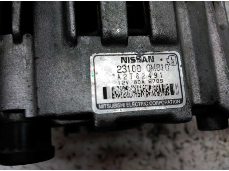 Recambio de alternador para nissan navara pick-up (d40m) king cab le 4x4 referencia OEM IAM 23100OM810  