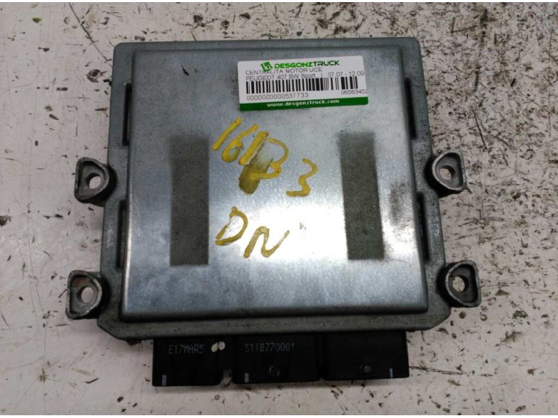 Recambio de centralita motor uce para peugeot 407 sw sport referencia OEM IAM 9658345280 5WS40204E 