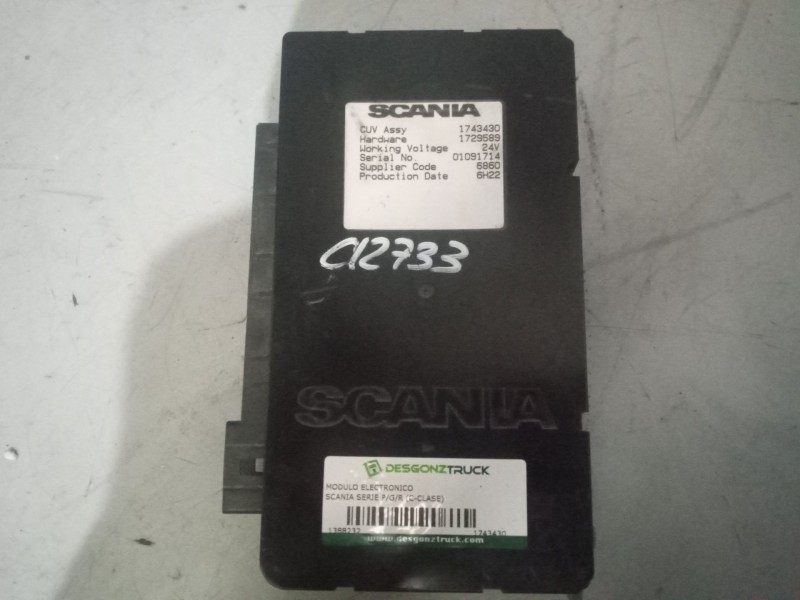 Recambio de modulo electronico para scania serie p/g/r (c-clase) 15.6 diesel referencia OEM IAM 1743430  