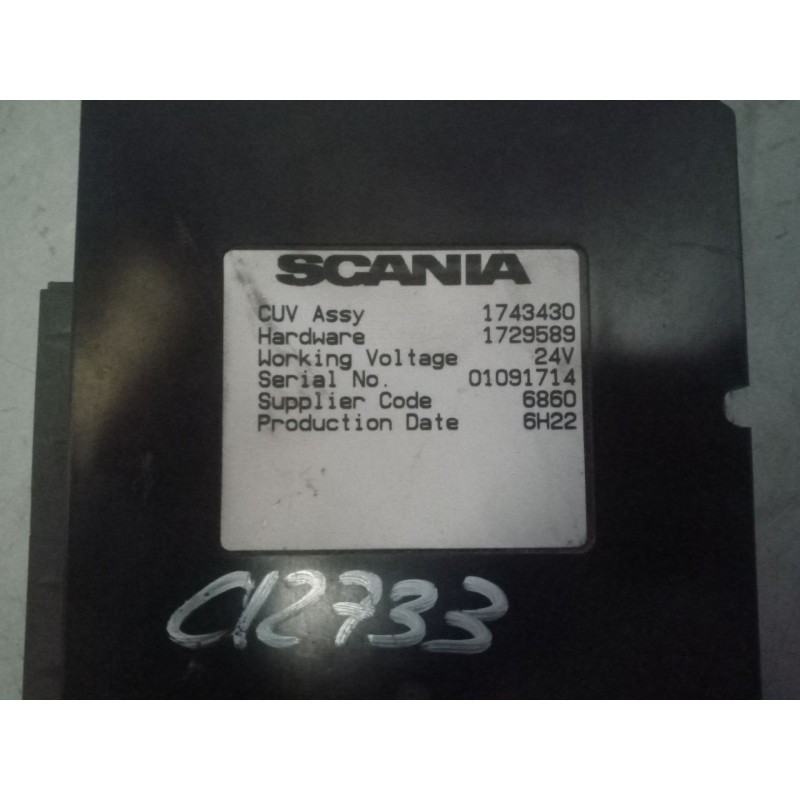 Recambio de modulo electronico para scania serie p/g/r (c-clase) 15.6 diesel referencia OEM IAM 1743430  