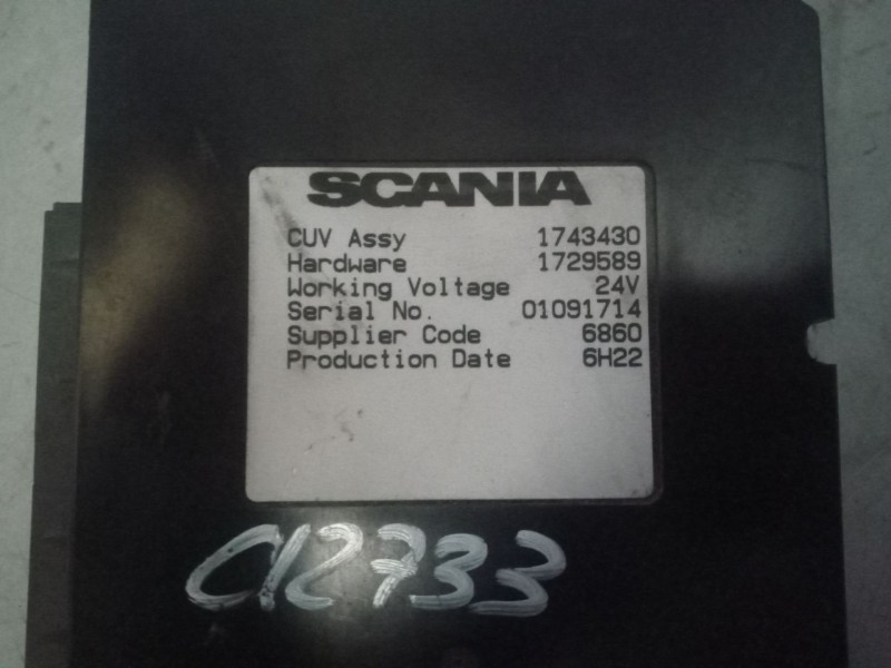 Recambio de modulo electronico para scania serie p/g/r (c-clase) 15.6 diesel referencia OEM IAM 1743430  