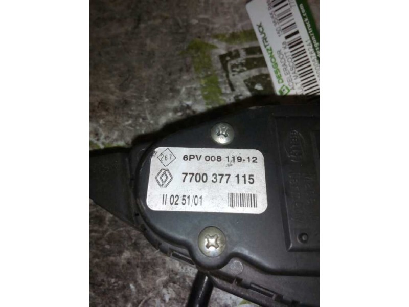Recambio de pedal acelerador para renault mascott ka 150.35/55 base referencia OEM IAM 7700377115  