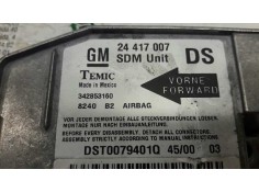 Recambio de centralita airbag para opel corsa c club referencia OEM IAM 24417007 342853160  2