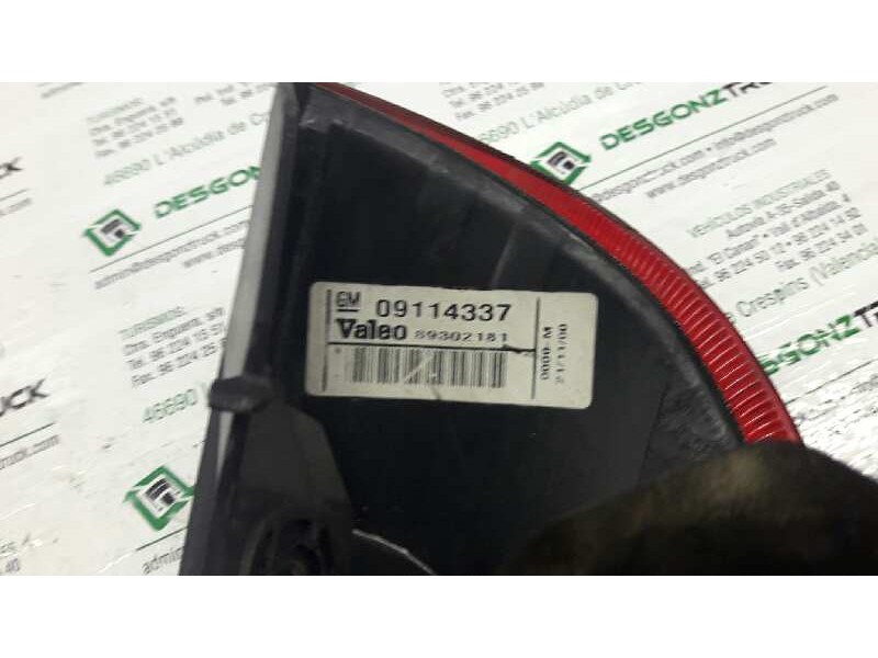 Recambio de piloto trasero derecho para opel corsa c club referencia OEM IAM 09114337  