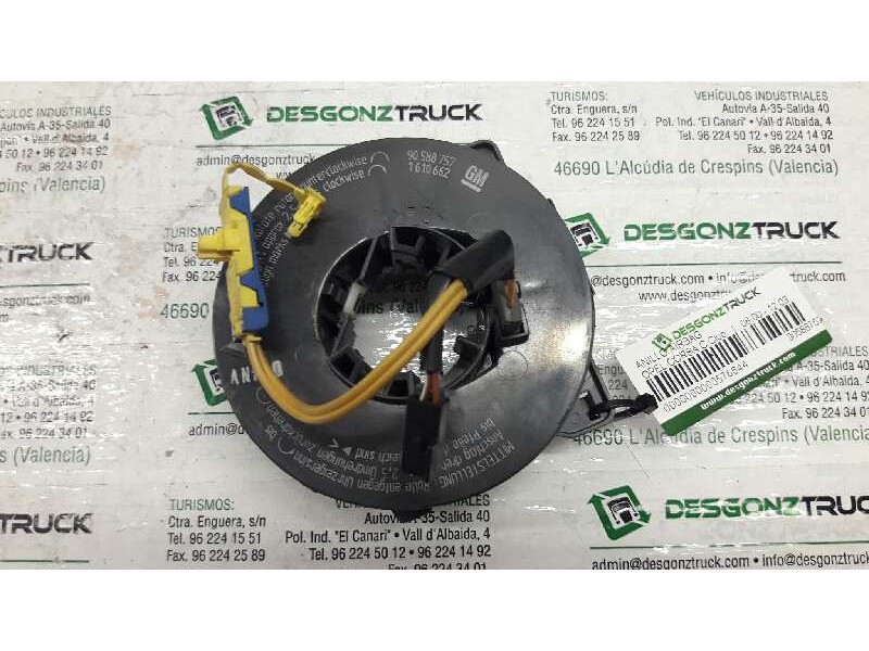 Recambio de anillo airbag para opel corsa c club referencia OEM IAM 90588757  