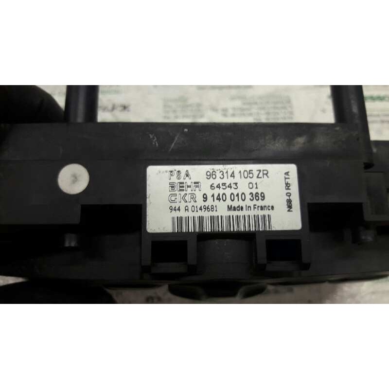 Recambio de mando climatizador para citroen xsara picasso 1.6 básico referencia OEM IAM 96314105ZR 6454301 9140010369