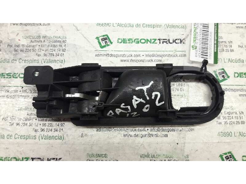 Recambio de maneta interior trasera izquierda para volkswagen passat berlina (3b3) advance referencia OEM IAM 3B1837113  