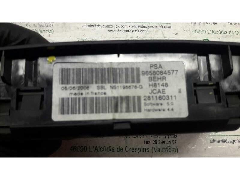 Recambio de mando climatizador para citroen c4 berlina exclusive plus referencia OEM IAM 9658084577  