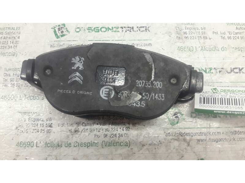 Recambio de pastillas de freno delanteras para peugeot 207 sw confort referencia OEM IAM   