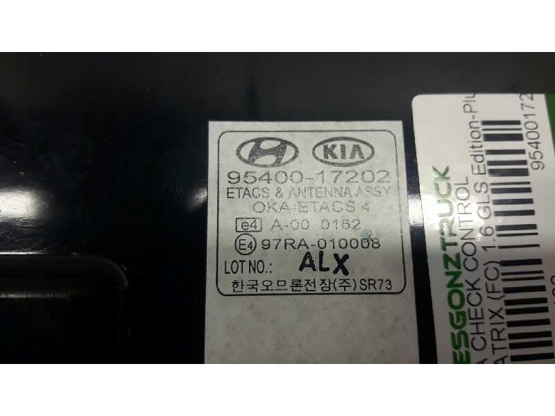 Recambio de centralita check control para hyundai matrix (fc) 1.6 gls edition-plus referencia OEM IAM 9540017202  
