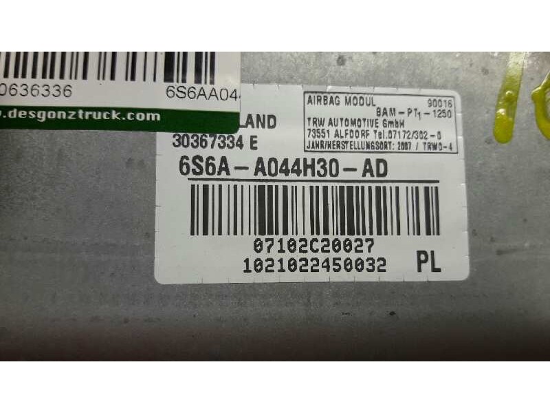 Recambio de airbag delantero derecho para ford fusion (cbk) elegance referencia OEM IAM 6S6AA044H30AD  