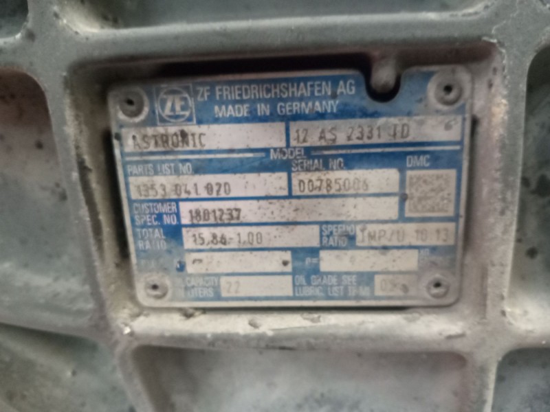 Recambio de caja cambios para daf xf 105 fa 105.460 (462cv) referencia OEM IAM 12AS2331TD 1801237 1353041020