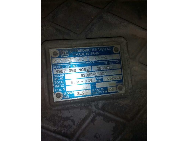 Recambio de caja cambios para nissan trucks m 130.17 referencia OEM IAM S542 1307050106 