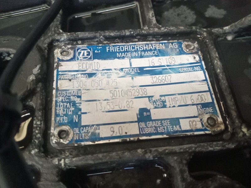 Recambio de caja cambios para renault hr xxx.18/26 premium 01 referencia OEM IAM 16S109 5010452938 1304050425