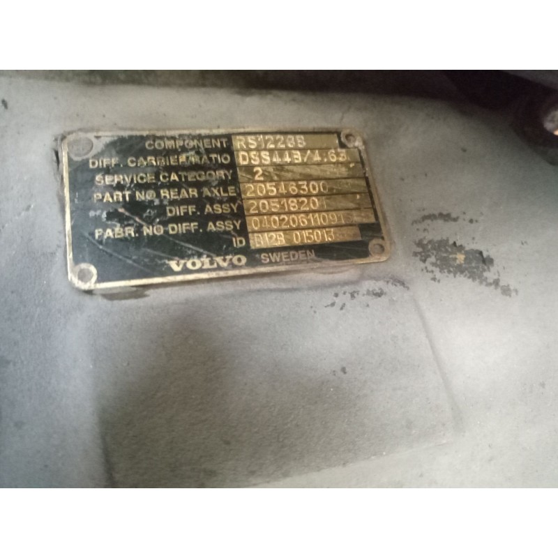 Recambio de grupo para volvo trucks b 12 b12ble (340cv) referencia OEM IAM RS1228B RATIO:8X37 DSS443/4.65