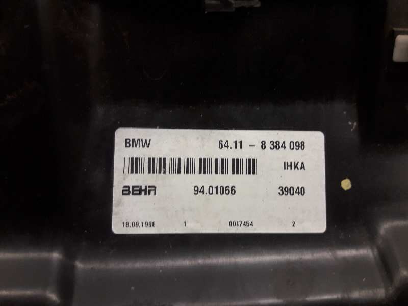 Recambio de evaporador aire acondicionado para bmw serie 3 berlina (e46) 320i referencia OEM IAM 64118384098  