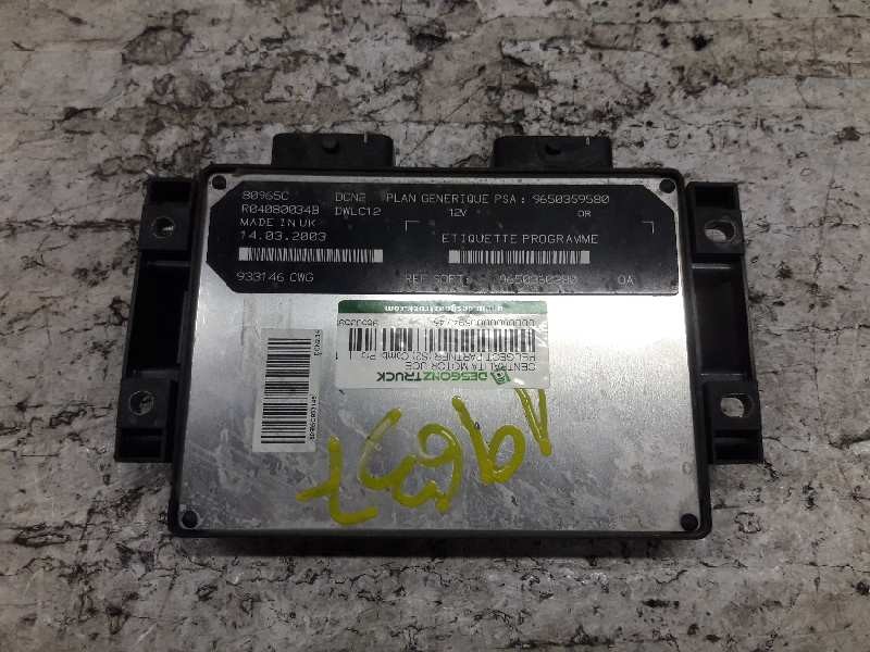 Recambio de centralita motor uce para peugeot partner (s2) combi pro referencia OEM IAM 9650359580  