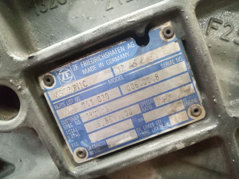 Recambio de caja cambios para daf serie xf105.xxx 12.9 diesel referencia OEM IAM 12AS2331TD 1801237 1353041020