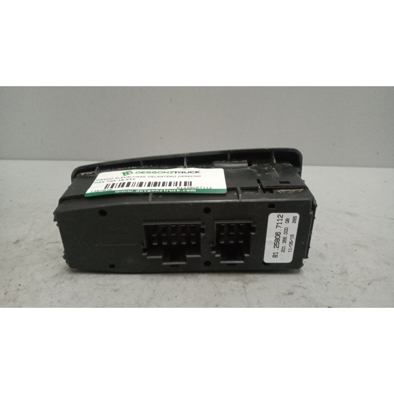 Recambio de mando elevalunas delantero derecho para man tgx 18.xxx fg / 4x2 bl xl referencia OEM IAM 81258067112  