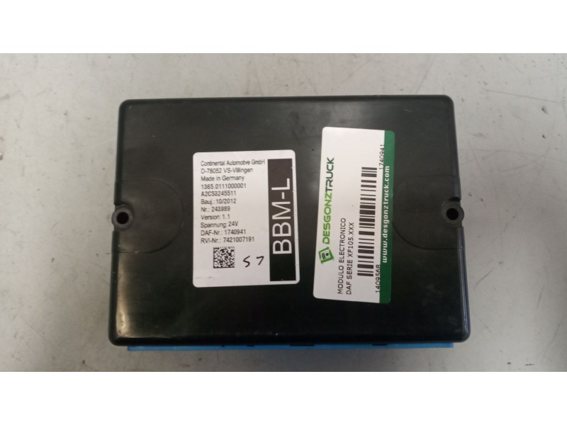 Recambio de modulo electronico para daf serie xf105.xxx 12.9 diesel referencia OEM IAM 1740941  7421007191
