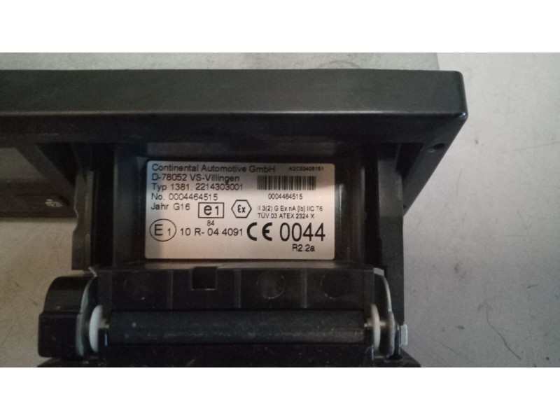 Recambio de tacografo para daf serie xf105.xxx 12.9 diesel referencia OEM IAM 13812214303001  0004464515