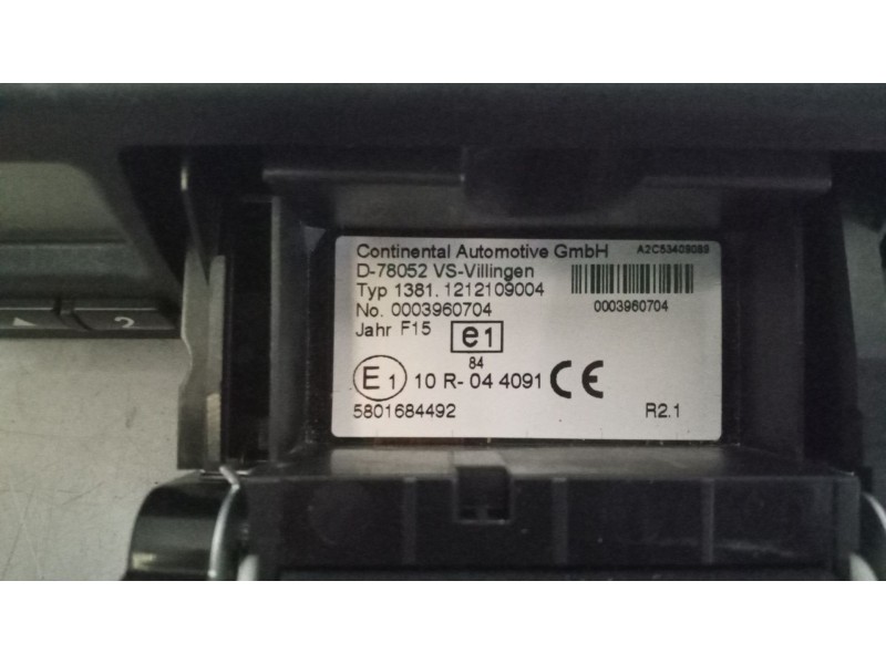 Recambio de tacografo para iveco stralis (as) 12.9 diesel referencia OEM IAM 1381122109004 5801684492 0003960704