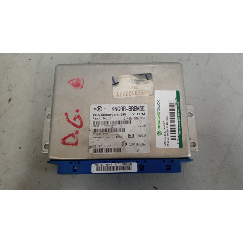 Recambio de modulo electronico para renault magnum ab 2005 12.8 diesel referencia OEM IAM 21377527 centralita ebs 0486106116