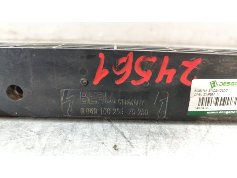 Recambio de bobina encendido para opel zafira a elegance referencia OEM IAM 0040100259  
