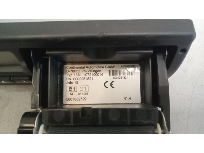 Recambio de tacografo para iveco stralis (as) 12.9 diesel referencia OEM IAM 13811072100014 5801382529 0002251821