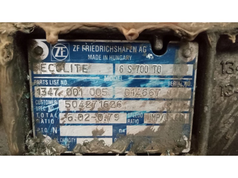 Recambio de caja cambios para iveco eurocargo 05.03  5.9 diesel referencia OEM IAM 6S700TO 504271626 1347001005
