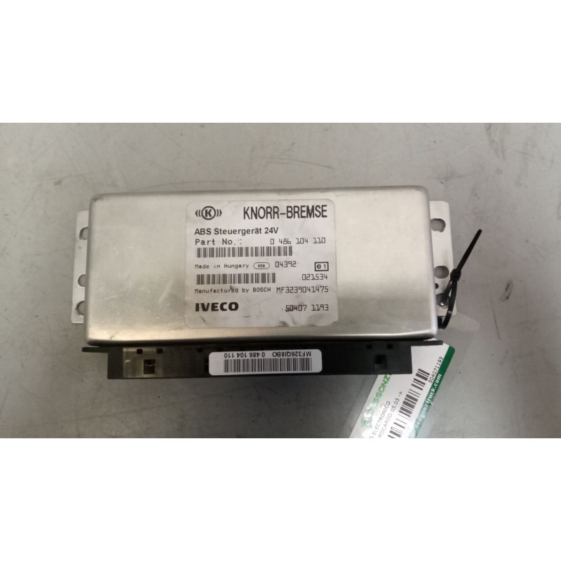 Recambio de modulo electronico para iveco eurocargo 05.03  5.9 diesel referencia OEM IAM 504071193 CENTRALITA ABS 0486104110