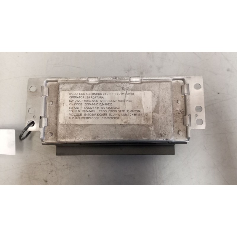 Recambio de modulo electronico para iveco eurocargo 05.03  5.9 diesel referencia OEM IAM 504071193 CENTRALITA ABS 0486104110