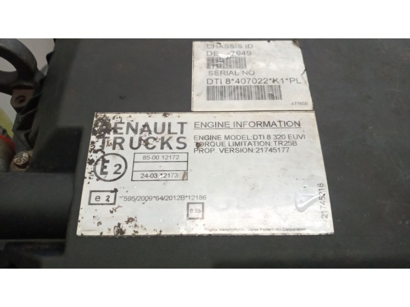 Recambio de despiece motor para renault d 18 wide referencia OEM IAM DTI8320EUVI  