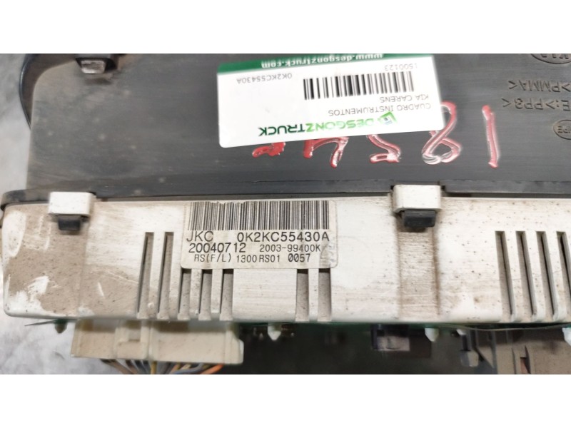 Recambio de cuadro instrumentos para kia carens 2.0 crdi ex monovolumen referencia OEM IAM 0K2KC55430A  