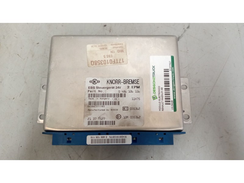 Recambio de modulo electronico para renault magnum ab diesel referencia OEM IAM 21377527 CENTRALITA EBS 04186106116