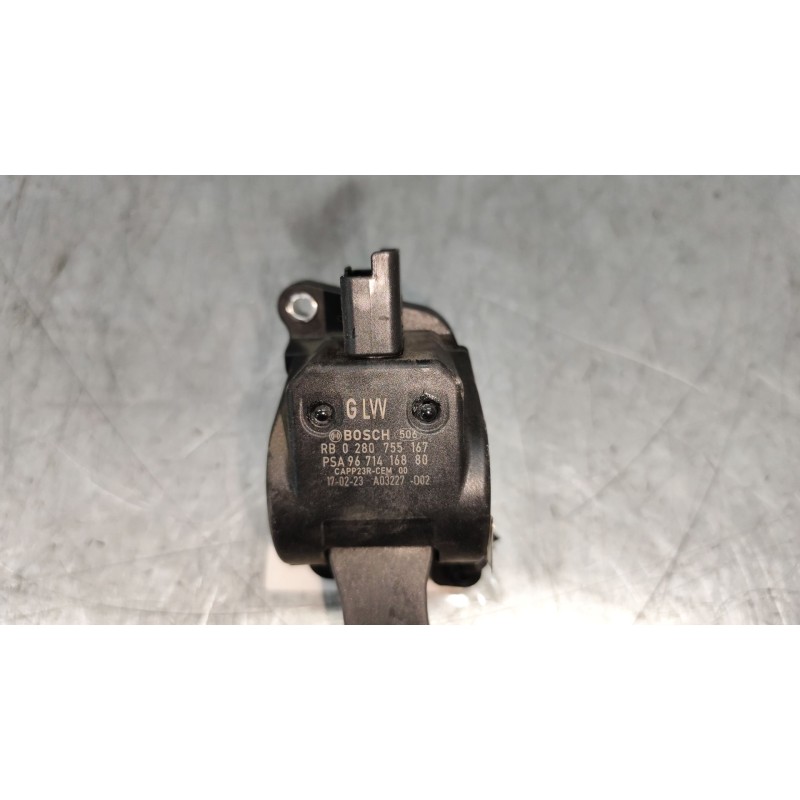 Recambio de potenciometro pedal para peugeot partner tepee 1.6 bluehdi 100 referencia OEM IAM 0280755167 6 PINS 9671416880