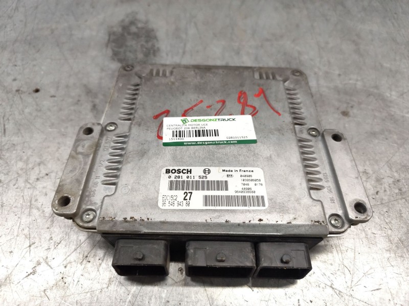 Recambio de centralita motor uce para peugeot 206 berlina xt referencia OEM IAM 0281011525 9640938680 9654694380